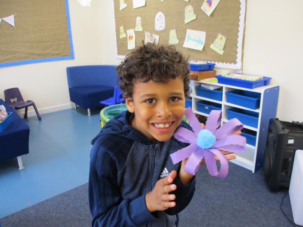 'Into the Jungle' paper crafts by the children in our Childcare Bubble