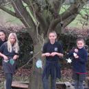 Chapel Haddlesey children dressing a tree