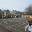 Sport Relief - walk a mile around the playground